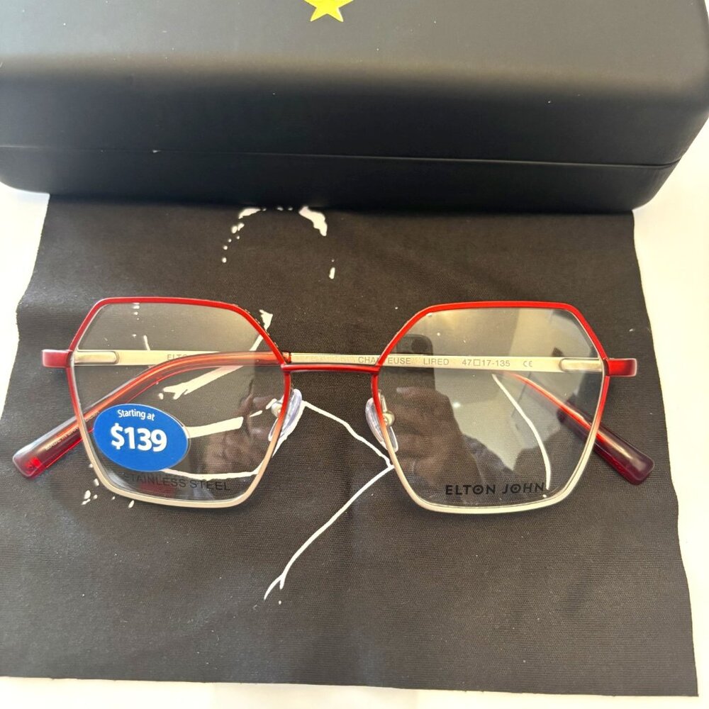 Elton John blue light glasses